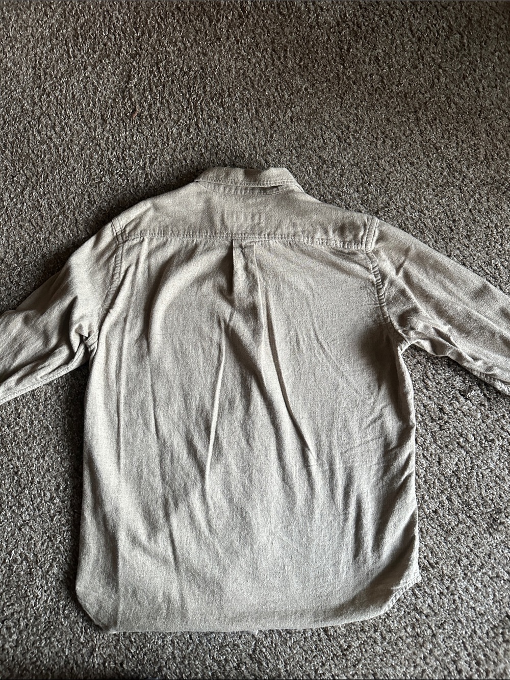 Buck Mason Light Taupe Casual Button-Down Shirt - Picture 5 of 5